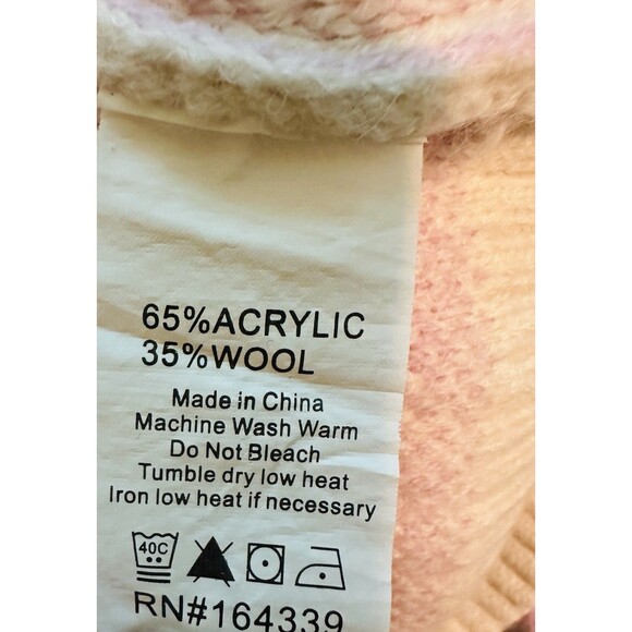 Petal + Pup Remi V-neck Lilac Oversized Flower Floral Retro 70's Sweater S/M - Picture 6 of 10